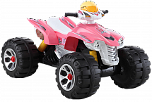Детский электромобиль  JS318 (12V, колесо 
пластик)  - Цвет розовый - Картинка #1