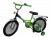 Двухколесный велосипед TM  ASTER 18" (зелёный/чёрный) - Картинка #1