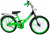 Двухколесный велосипед TM  ASTER 18" (зелёный/чёрный) - Картинка #2